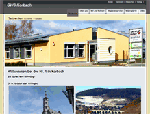 Tablet Screenshot of gws-korbach.de